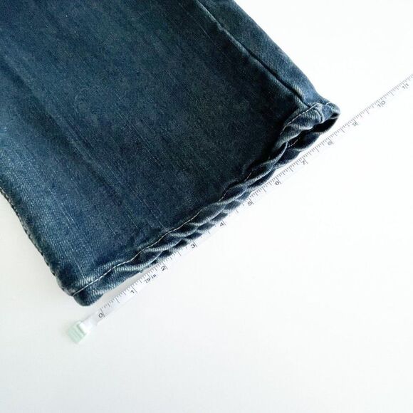 Y2K Projek Raw Men's Jeans Blue 5 Pocket Distressed Size 36 - Picture 6 of 9